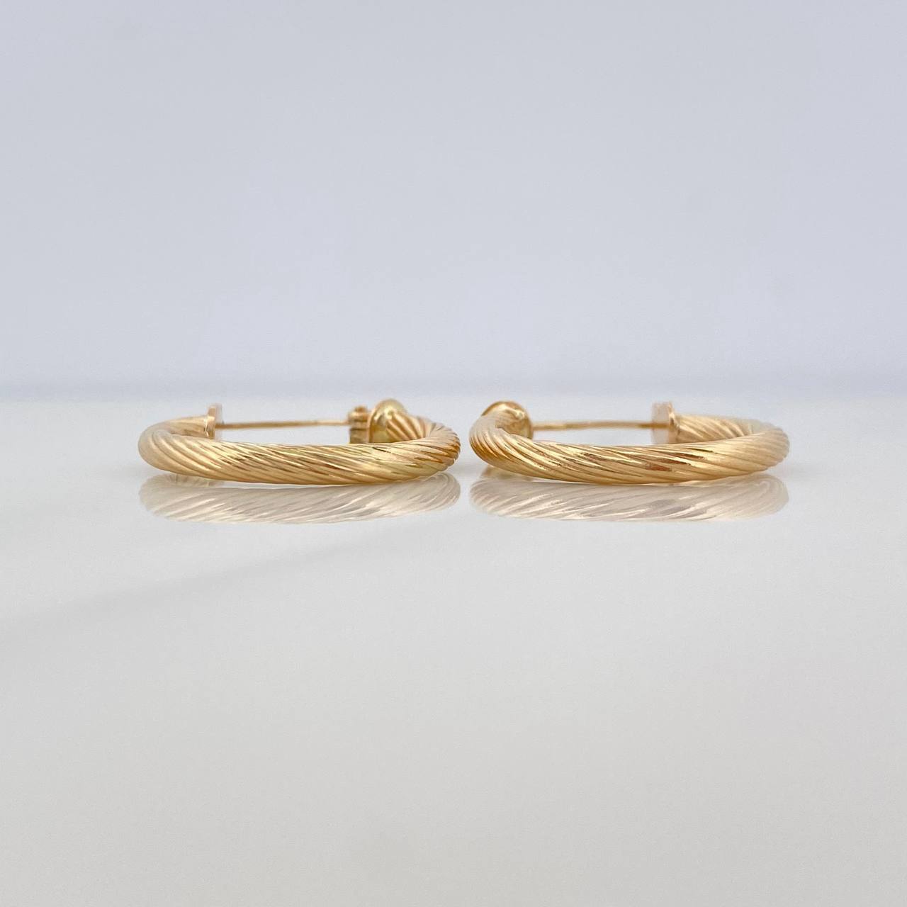 Candongas Sofi 1.85 g / 3/4 in Oro Amarillo 18K