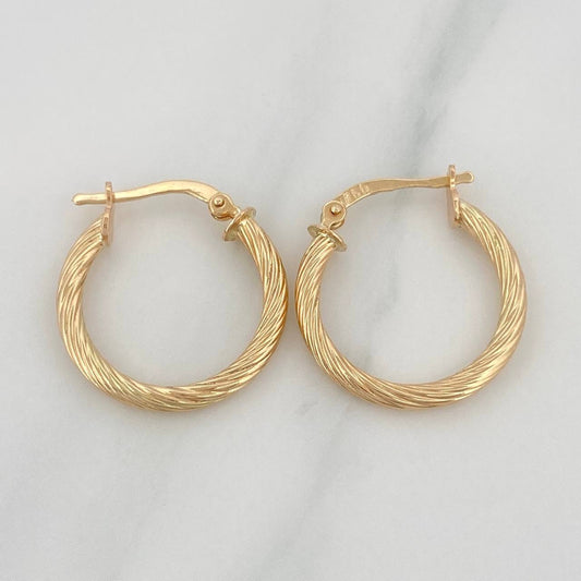 Candongas Sofi 1.85 g / 3/4 in Oro Amarillo 18K