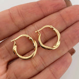 Candongas Grace 2 g / 3/4 in Oro Amarillo 18K