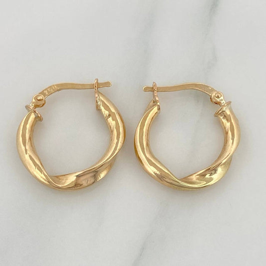 Candongas Grace 2 g / 3/4 in Oro Amarillo 18K