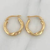 Candongas Grace 2 g / 3/4 in Oro Amarillo 18K