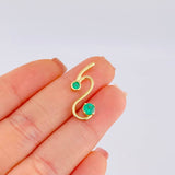 Dije Cola De Dragon Esmeraldas 39Pts 1.45 g / 1 in Oro Amarillo 18K