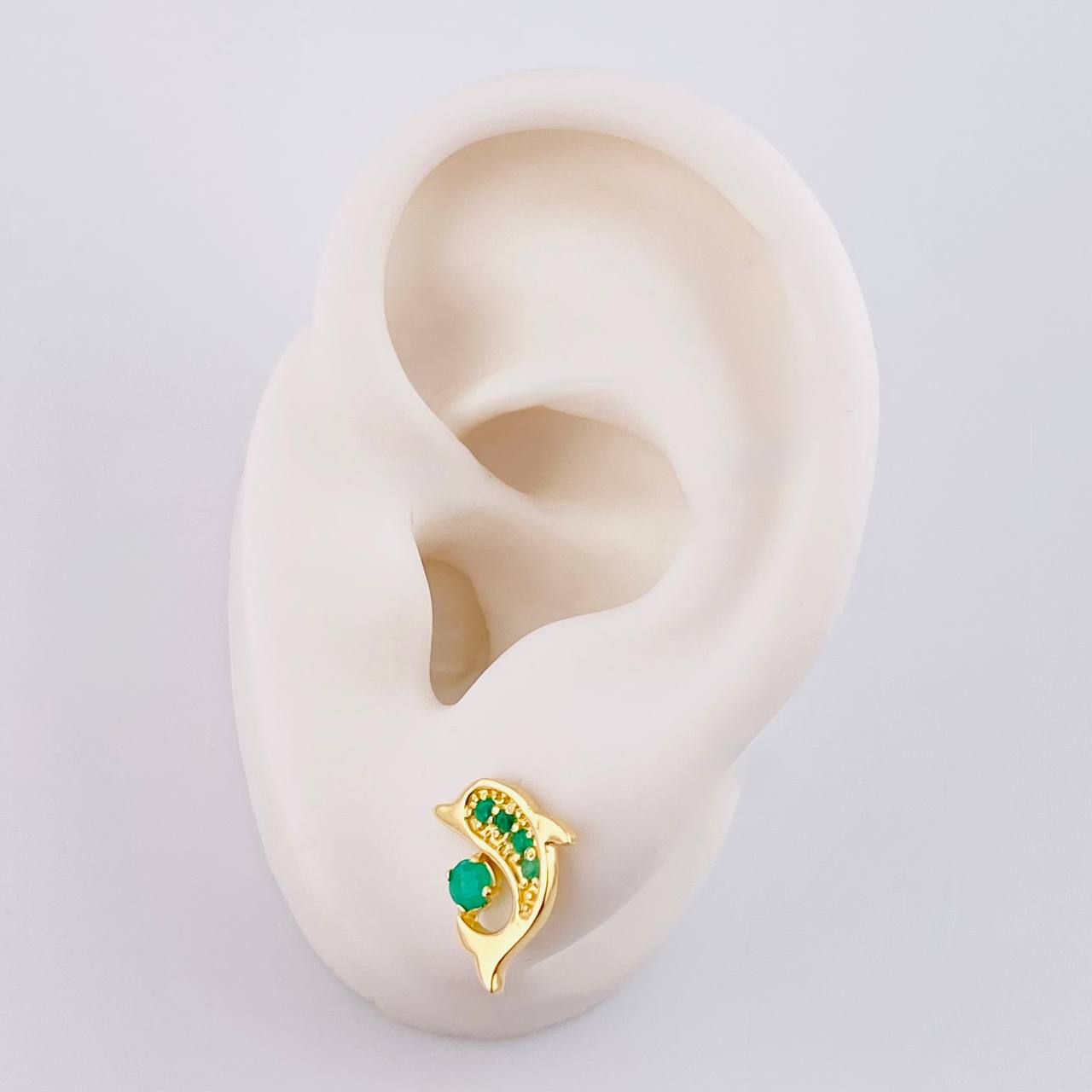 Topos Delfin Esmeraldas 31Pts 2.75 g / in / 1.3 mm Oro Amarillo 18K