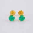 Topos Cuatro Garras Esmeralda 42Pts 1.15 g / in / 4.8 mm Oro Amarillo 18K