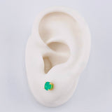 Topos Cuatro Garras Esmeralda 42Pts 1.2 g / in / 4.9 mm Oro Amarillo 18K