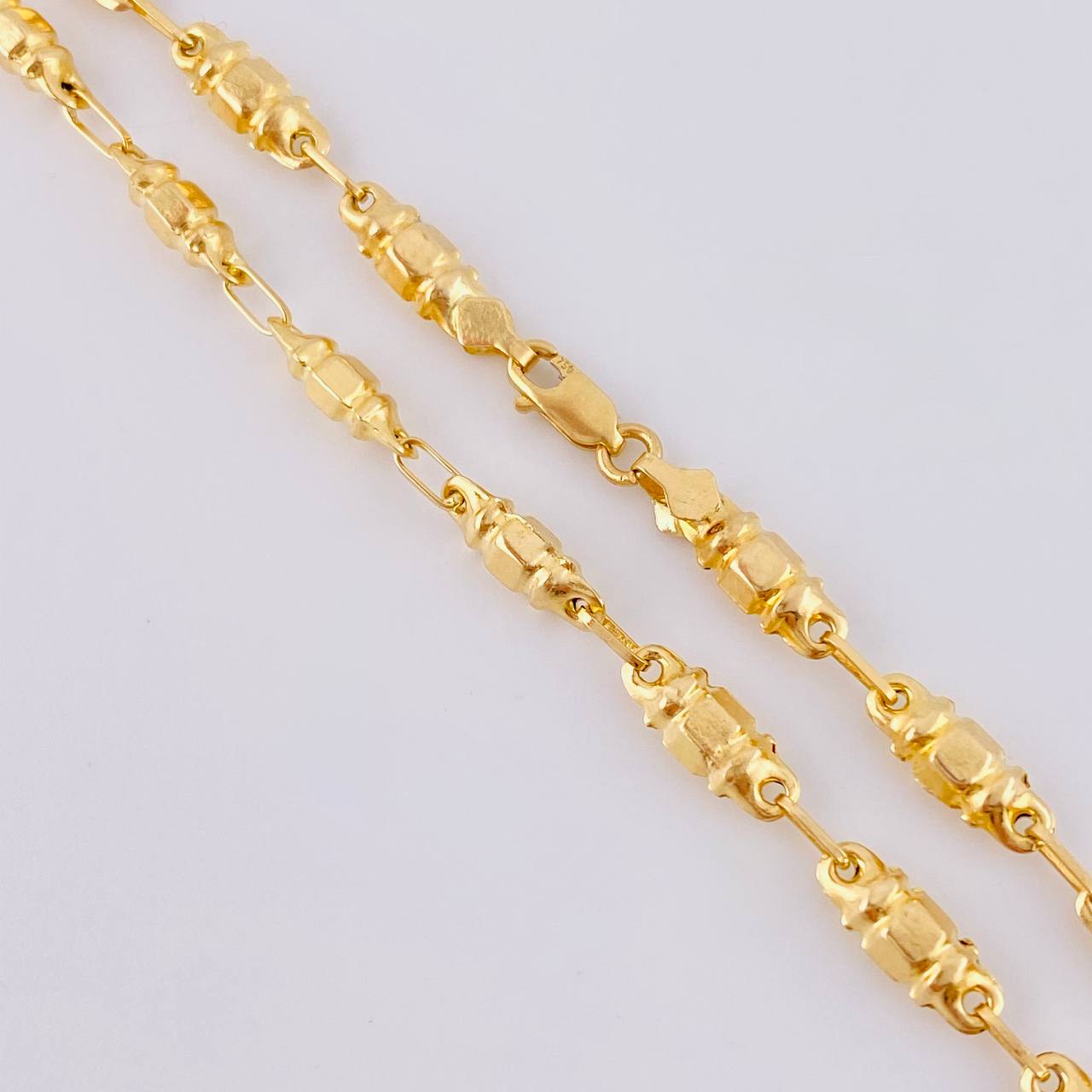 Cadena Rustica Cilindro 7.95 g / 24 1/4 in / 3.75 mm Oro Amarillo 18K