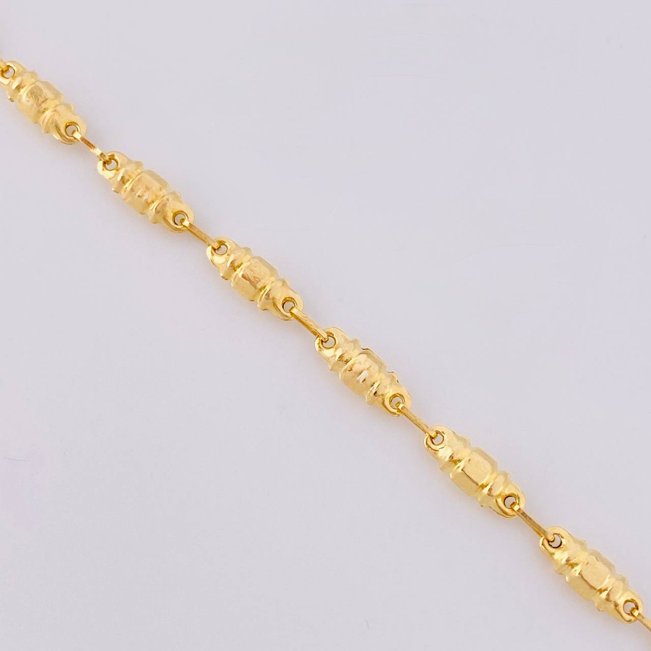 Cadena Rustica Cilindro 8.05 g / 24 1/4 in / 3.75 mm Oro Amarillo 18K