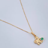 Venetian Set+ Squirrel Emerald 05 Pts 1.4gr / 19 1/2 in / 0.5mm Yellow Gold 18K %