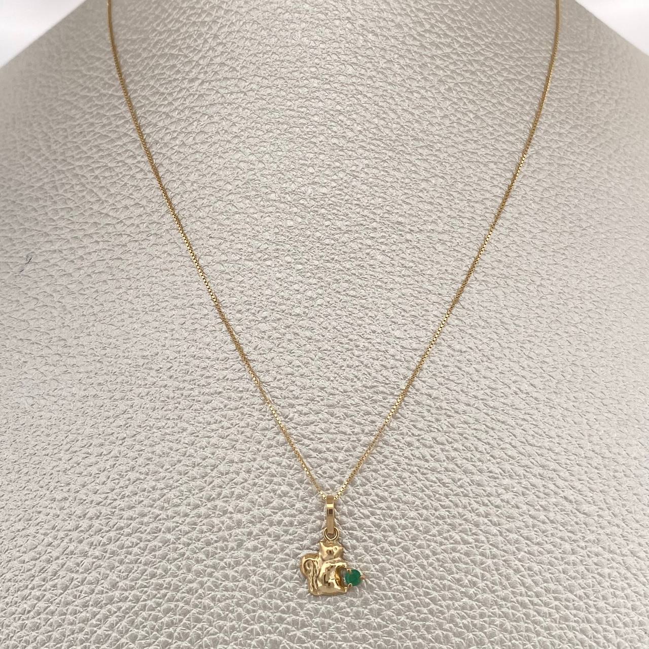 Venetian Set+ Squirrel Emerald 05 Pts 1.4gr / 19 1/2 in / 0.5mm Yellow Gold 18K %