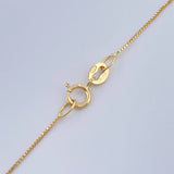 Venetian Set+ Round Emerald 23 Pts 1.3gr / 19 3/4 in / 0.45mm Yellow Gold 18K %