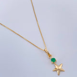 Venetian Set+ Star Emerald 11 Pts 1.3gr / 19 3/4 in / 0.56mm Yellow Gold 18K %
