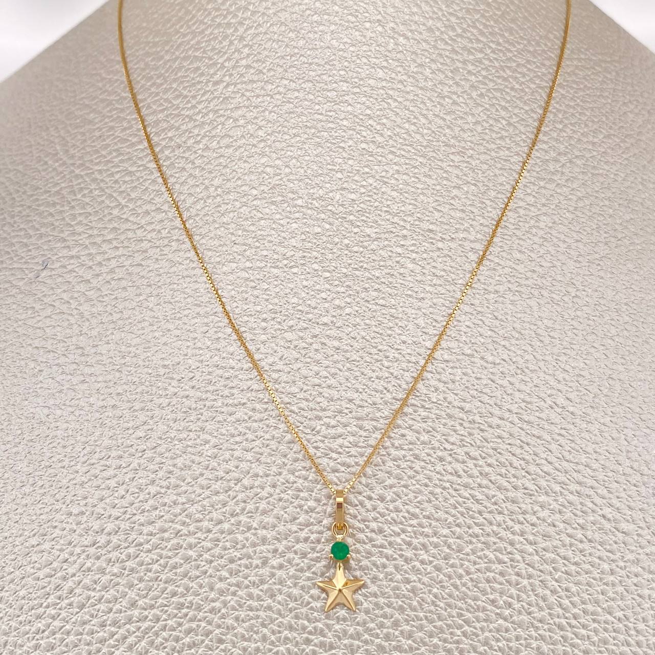 Venetian Set+ Star Emerald 11 Pts 1.3gr / 19 3/4 in / 0.56mm Yellow Gold 18K %