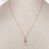 Venetian Set+ Star Emerald 11 Pts 1.3gr / 19 3/4 in / 0.56mm Yellow Gold 18K %