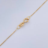 Venetian Set+ Round Emerald 08 Pts 1.2gr / 19 3/4 in / 0.54mm Yellow Gold 18K %