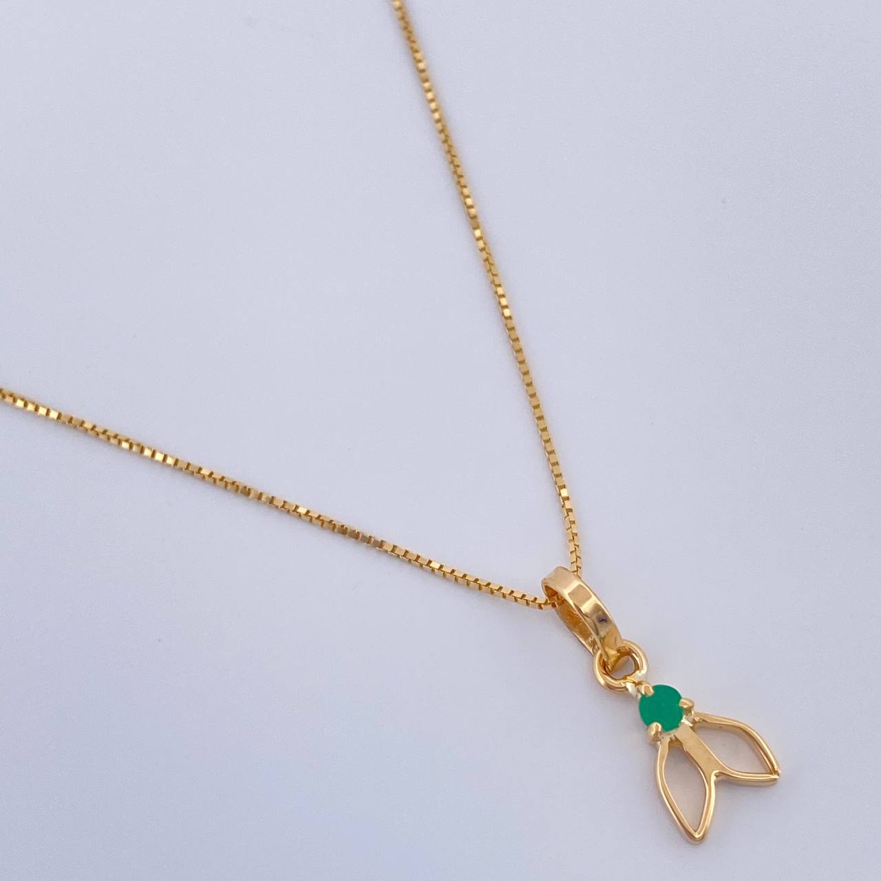 Set Veneciana+Sirena Esmeralda 03 Pts 1.3gr / 19 3/4 in / 0.45mm Oro Amarillo 18K %