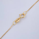 Venetian Set+ Flat Cross Emerald 05 Pts 1.3gr / 19 3/4 in / 0.46mm Yellow Gold 18K %