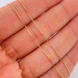 Set Veneciana+Delfin Esmeralda 08 Pts 1.4gr / 20 in / 0.46mm Oro Amarillo 18K %