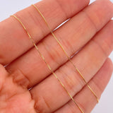 Venetian Set+ Grape Emerald 04 Pts 1.4gr / 19 3/4 in / 0.5mm Yellow Gold 18K %