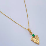 Venetian Set+ Grape Emerald 04 Pts 1.4gr / 19 3/4 in / 0.5mm Yellow Gold 18K %