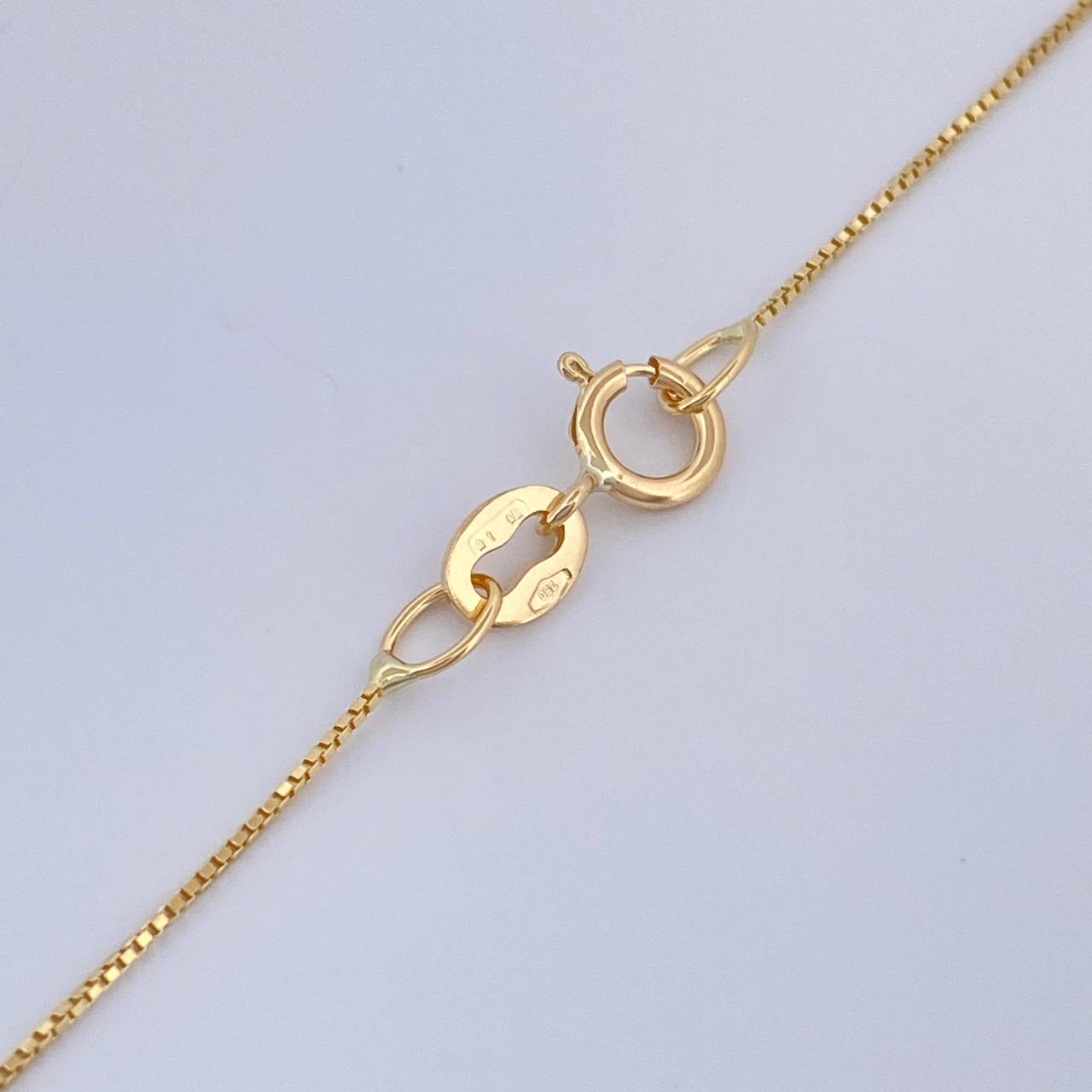 Venetian Set+ Grape Emerald 04 Pts 1.4gr / 19 3/4 in / 0.5mm Yellow Gold 18K %