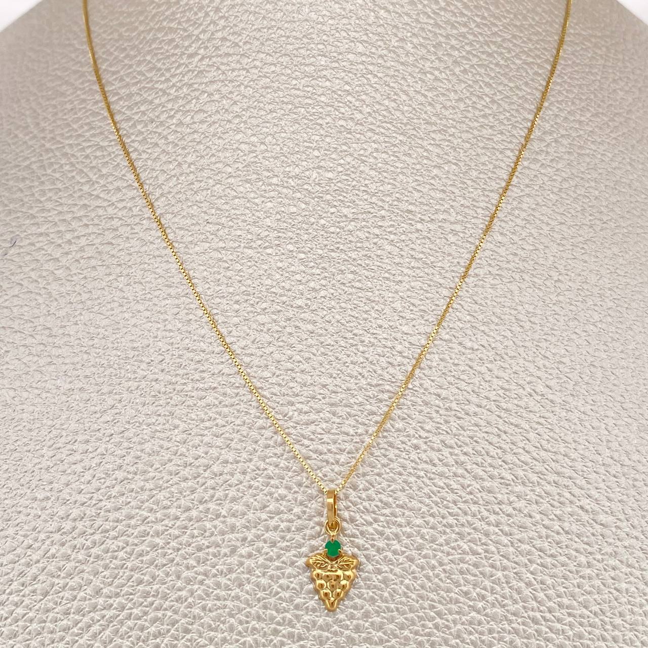Venetian Set+ Grape Emerald 04 Pts 1.4gr / 19 3/4 in / 0.5mm Yellow Gold 18K %