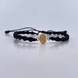 Pulsera Negra Virgen Del Carmen 0.35gr / Oro Amarillo 18K &
