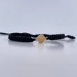 Pulsera Negra Letra Y 0.4gr / Oro Amarillo 18K &