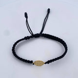 Pulsera Negra San Benito 1.1gr / Oro Amarillo 18K &