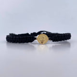Pulsera Negra San Benito 0.7gr / Oro Amarillo 18K &