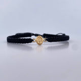 Black Virgin Miraculous Bracelet 0.3gr / 18K Yellow Gold &