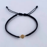 Black Virgin Miraculous Bracelet 0.3gr / 18K Yellow Gold &