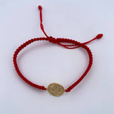 Pulsera Roja San Benito 1.1gr / Oro Amarillo 18K &
