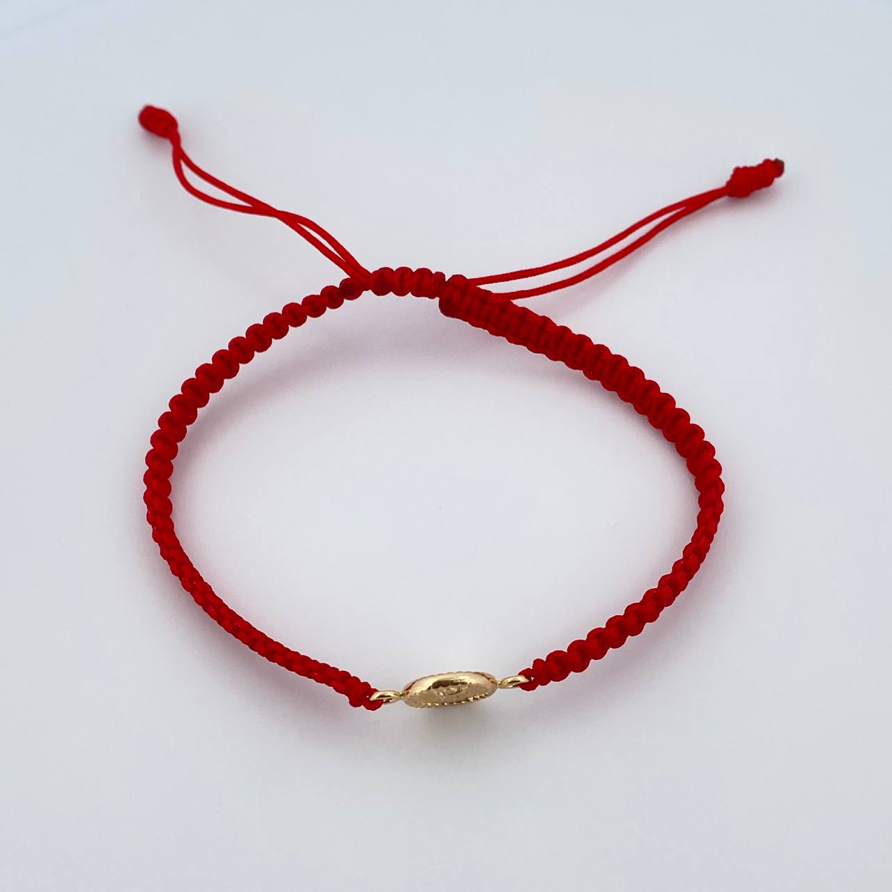 Pulsera Roja Divino Niño 0.45gr / Oro Amarillo 18K &
