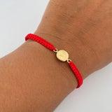 Pulsera Roja Divino Niño 0.45gr / Oro Amarillo 18K &