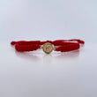 Pulsera Roja Letra K 0.4gr / Oro Amarillo 18K &