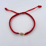 Pulsera Roja Letra K 0.4gr / Oro Amarillo 18K &