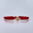 Pulsera Roja Letra D 0.4gr / Oro Amarillo 18K &