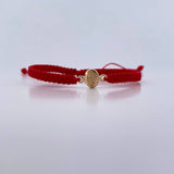 Pulsera Roja Virgen Del Carmen 0.35gr / Oro Amarillo 18K &