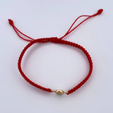 Pulsera Roja Virgen Del Carmen 0.35gr / Oro Amarillo 18K &