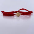 Red Bracelet Letter R 0.4gr / 18K Yellow Gold &