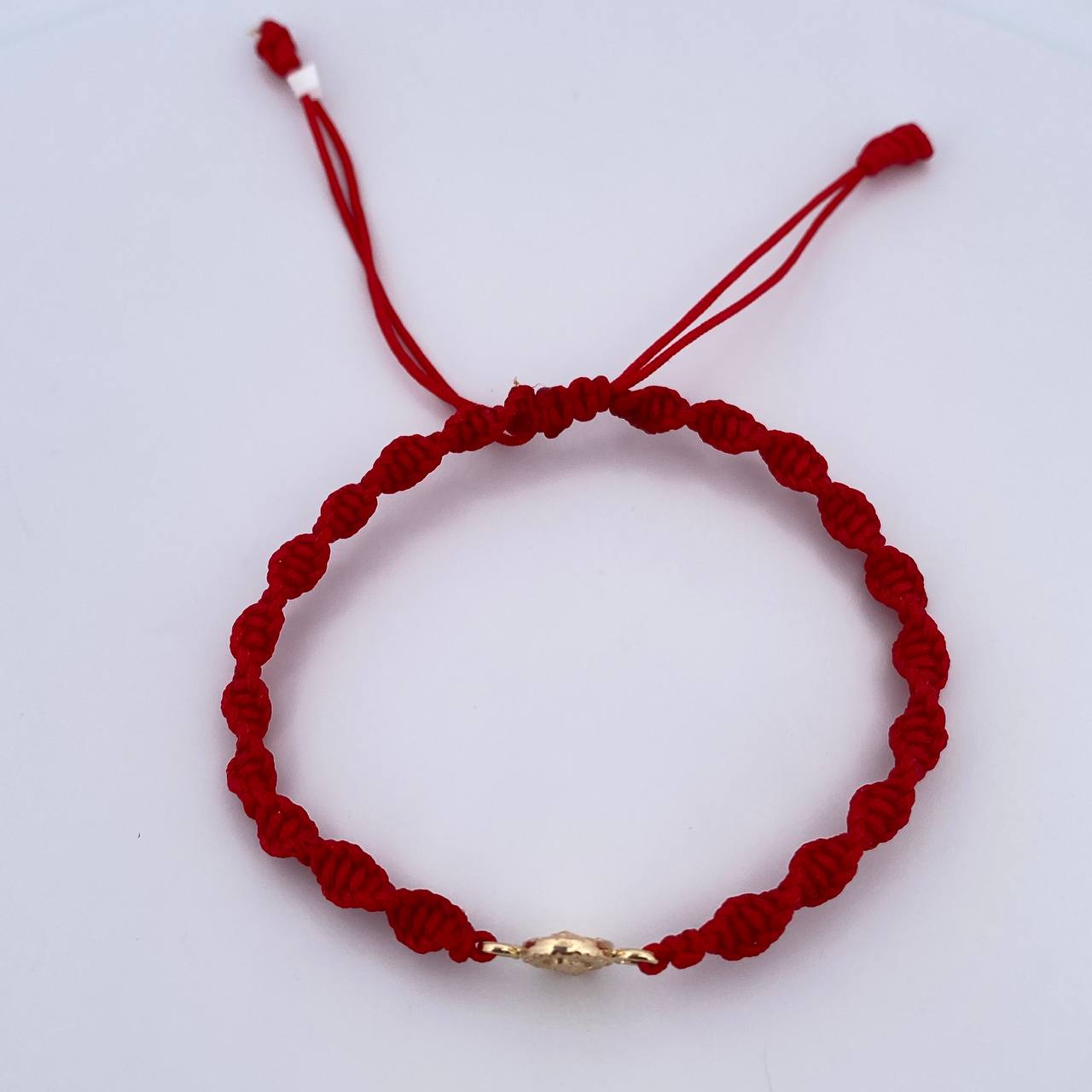 Pulsera Roja Virgen Guadalupe 0.4gr / Oro Amarillo 18K &