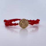 Pulsera Roja San Benito 0.8gr / Oro Amarillo 18K &