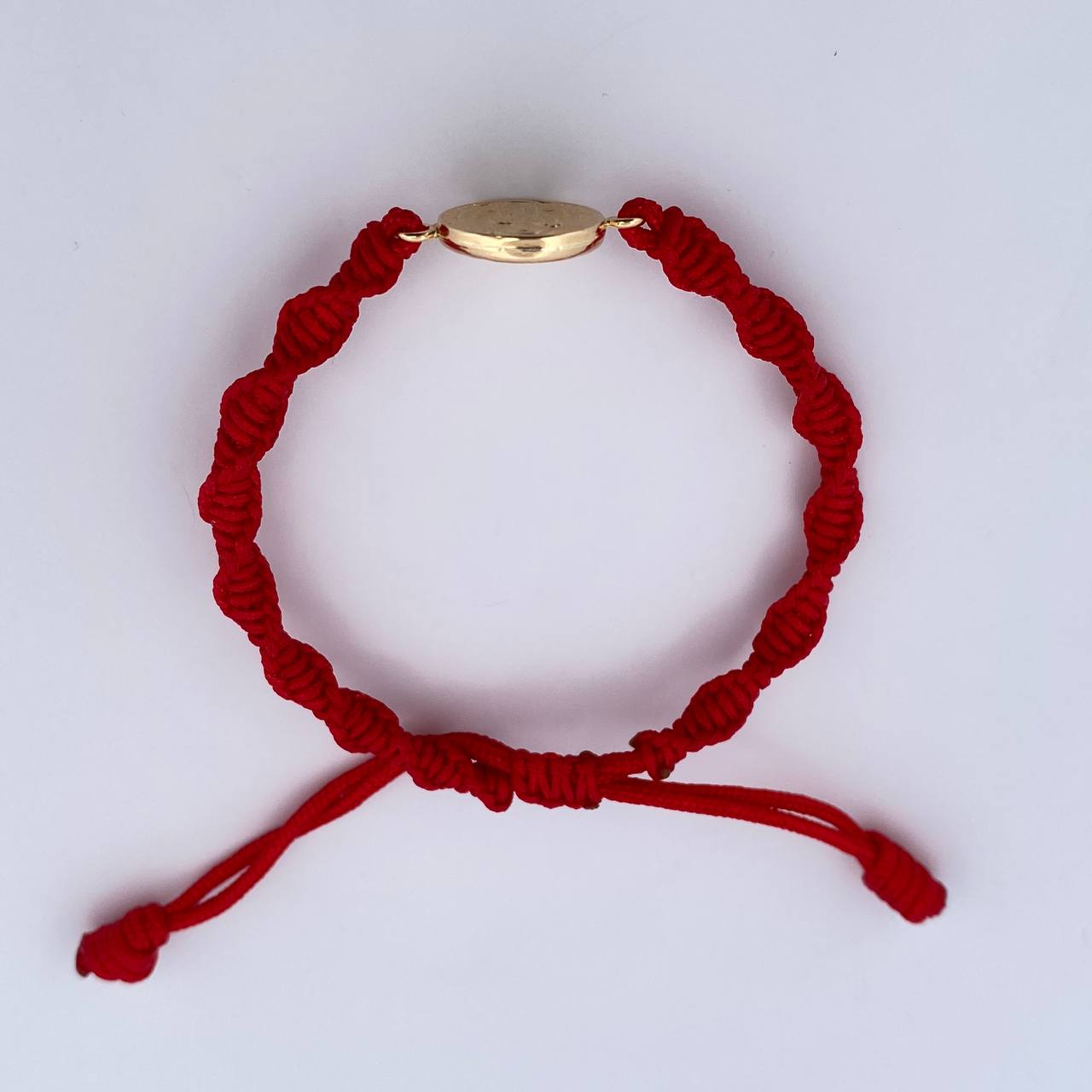 Pulsera Roja San Benito 0.8gr / Oro Amarillo 18K &