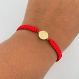Red San Benito Bracelet 0.7gr / 18K Yellow Gold &