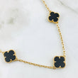 Paperclip Chain Black Clover 27.15gr / 23 1/2 in / 18K Yellow Gold Nac.Esp. ©