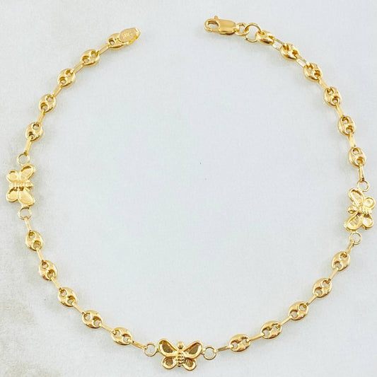 Pulso GC Mariposa 2.3gr / 7 1/2 in / Oro Amarillo 18K ©