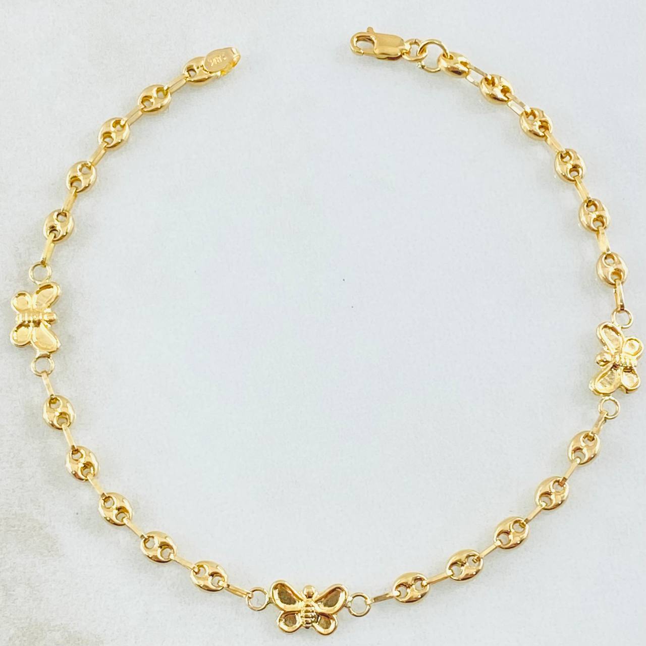 Pulso GC Mariposa 2.25gr / 7 in / Oro Amarillo 18K *