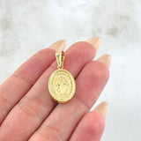 Dije Virgen Milagrosa 1.7gr / 1 in / Oro Amarillo 18K *