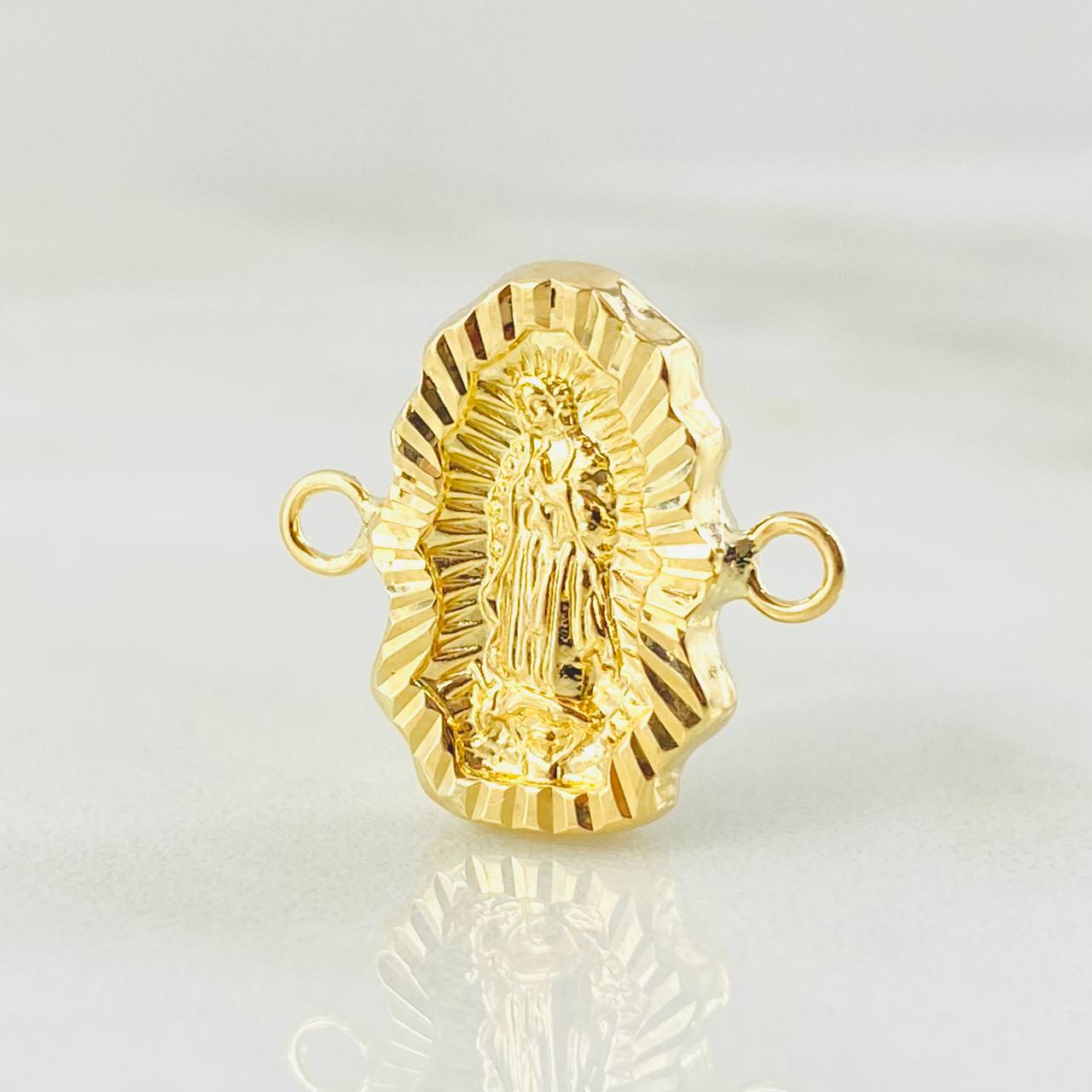 Herraje Virgen Guadalupe 1.2gr / 3/4 in / Oro Amarillo 18K *