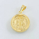 Dije San Benito 1.65gr / 1 in / Oro Amarillo 18K ©